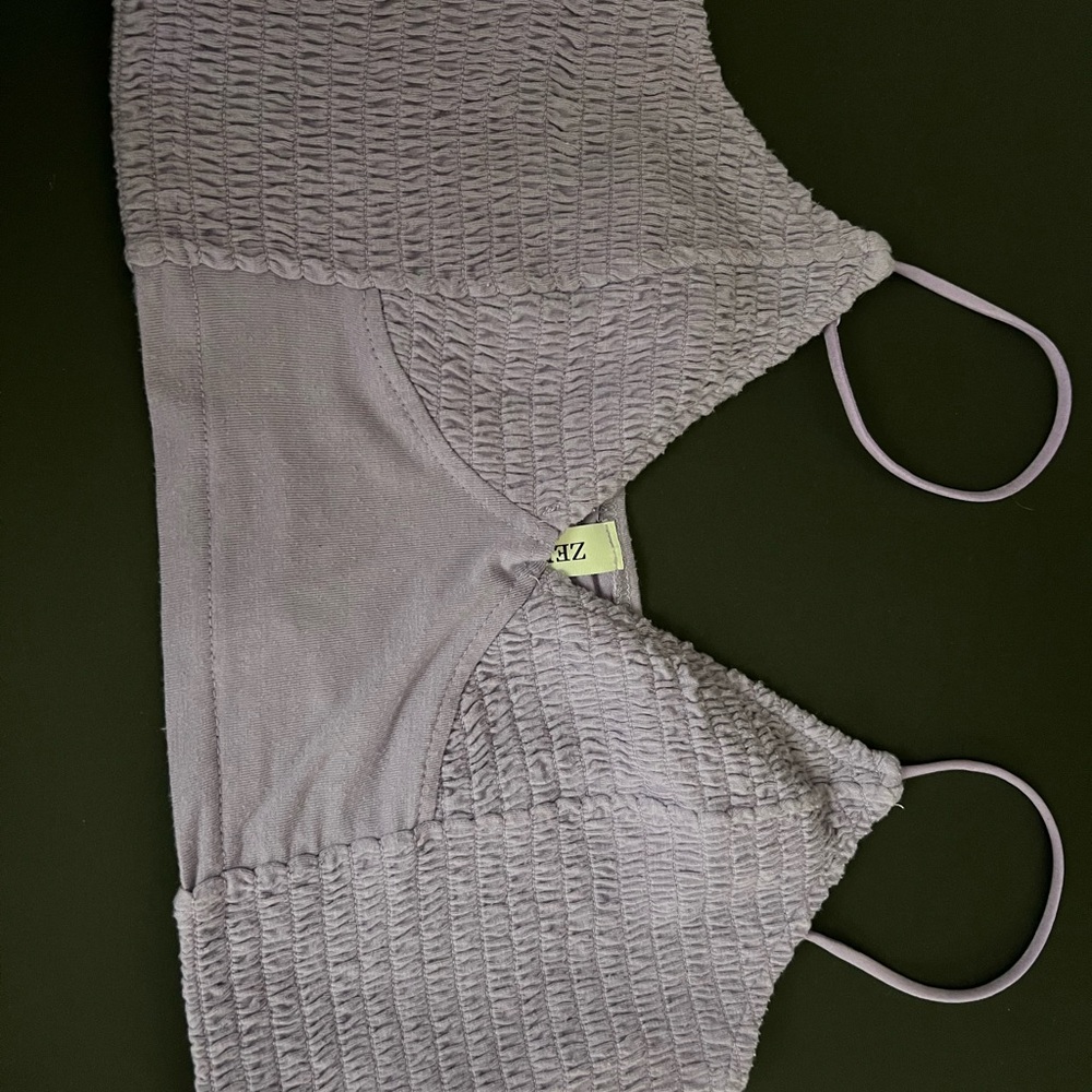 Zenana Lilac Bralette L large